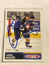 St Louis Blues JAMAL MAYERS Signed Card