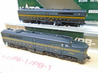 Kato Japan N Scale 106-0703 PRR PA & PB-1 Diesel Locos 5752 Runs DC+Scale Cpr OB — photo 3
