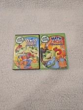 Leap Frog Lot Of 2 - Math Circus , World Caper
