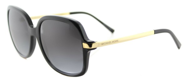 Auténticos Michael Kors MK 2024 316011 Adrianna II Lentes de sol Negros con Lentes Grises
