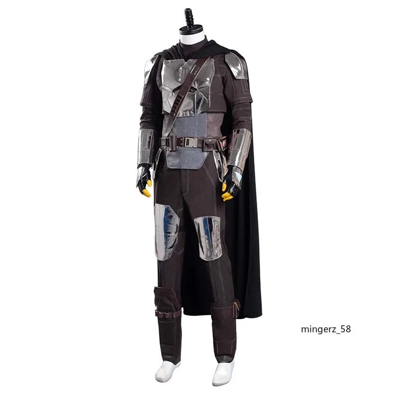 Star Wars The Mandalorian Hombres Juegos con disfraces Halloween Fiesta Disfraz Accesorio Capa Foto 3 de 4