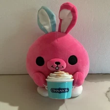Zuru Snackles BRITNEY Pink Bunny Plush 8” Cinnabon Snack Series 1