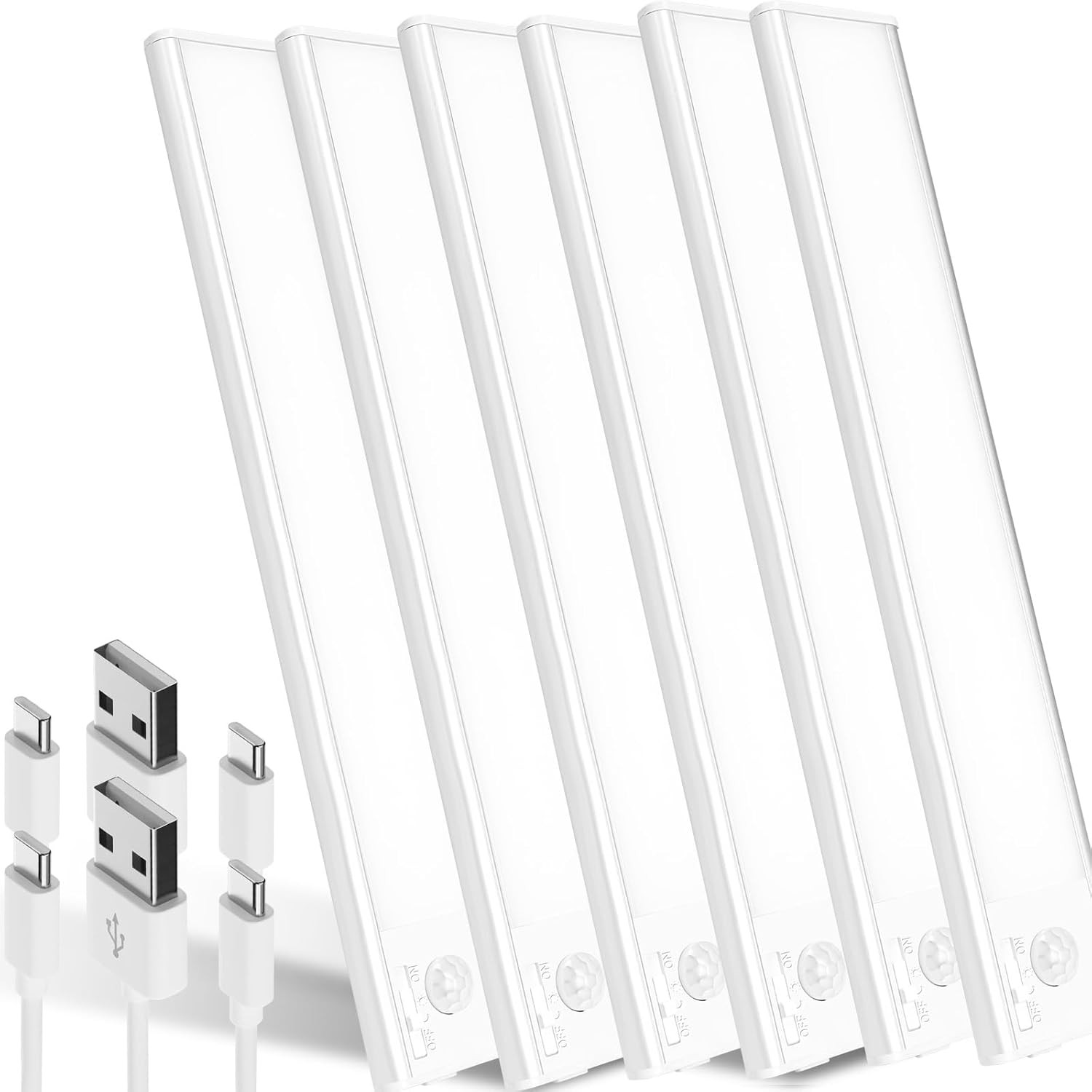 Réglette LED cuisine sous meuble à capteur de mouvement et 39 LED haute intensité 6500K
