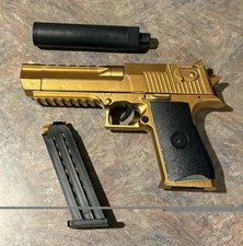 Mini Blaster Prop Toy Golden Pistol