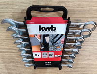 Kwb MaulschlüSsel Gabel-SchlüSsel 8Tlg.Satz GabelringschlüSsel Cv SchlüSsel 8-19