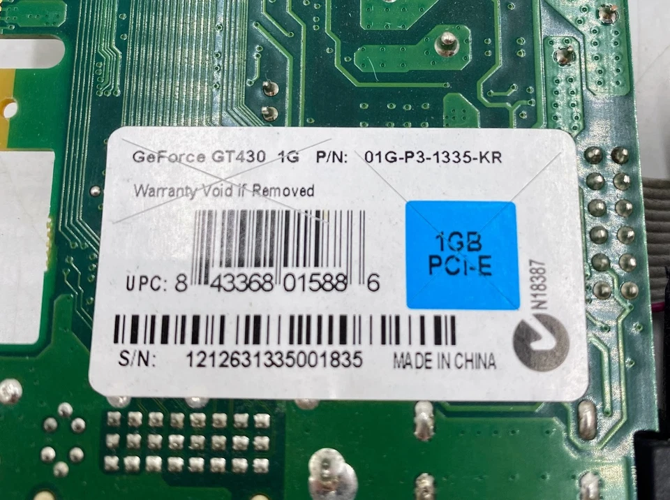 EVGA 01G-P3-1335-KR NVIDIA GeForce GT430 1GB PCIe Graphics Card - Image 4 of 4