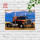 Tin Metal Signs Home Décor Large Vintage Heavy-Tow Truck Wall  Retro Semi-Truck