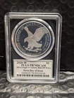 2026 W PR 70 DCAM American Eagle Dual Signed Cleveland & Balan 250th Bell Privy