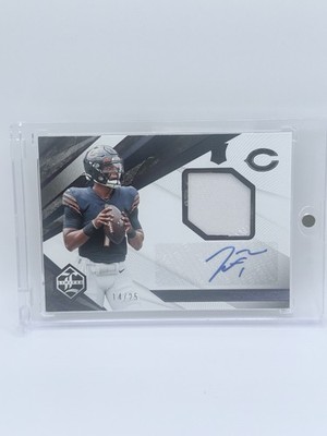 Justin Fields 2021 Limited Rookie Patch Auto 14/25 Card #104