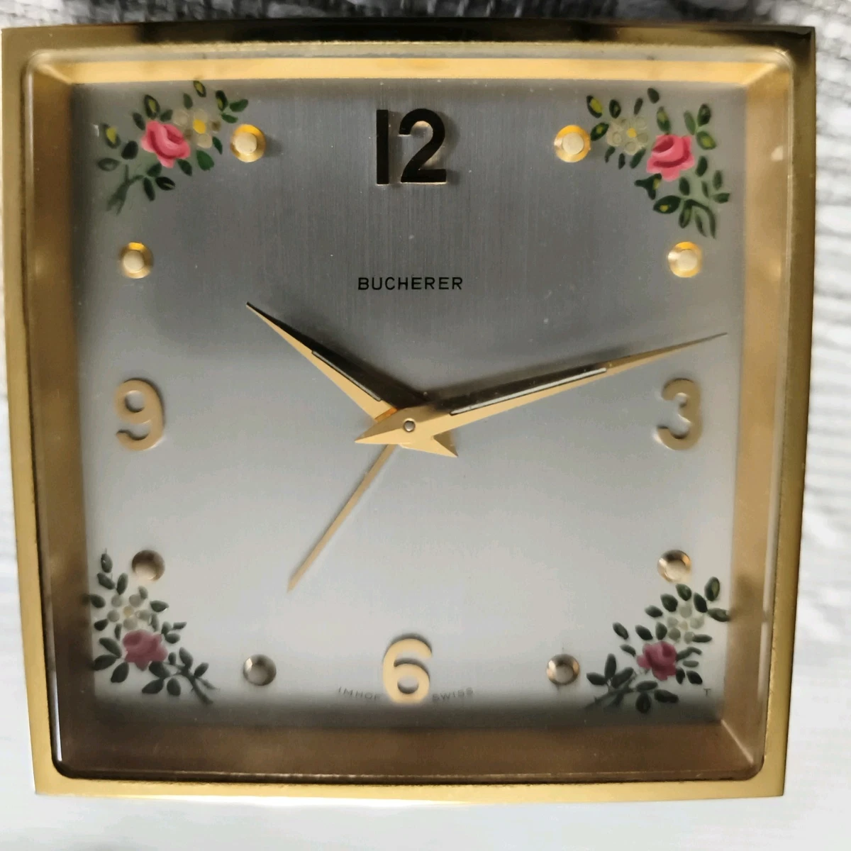 BUCHERERの置き時計 Bucherer Clock In Collectible Alarm Clocks (1930-1969) for sale | eBay