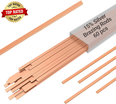 15% Silver Brazing Rods AWS Bcup-5 60 Sticks Silver Solder Phos Copper Brazing A