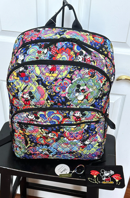 VERA BRADLEY DISNEY LG BANCROFT BACKPACK+ ZIP ID CARD CASE  display picture 1