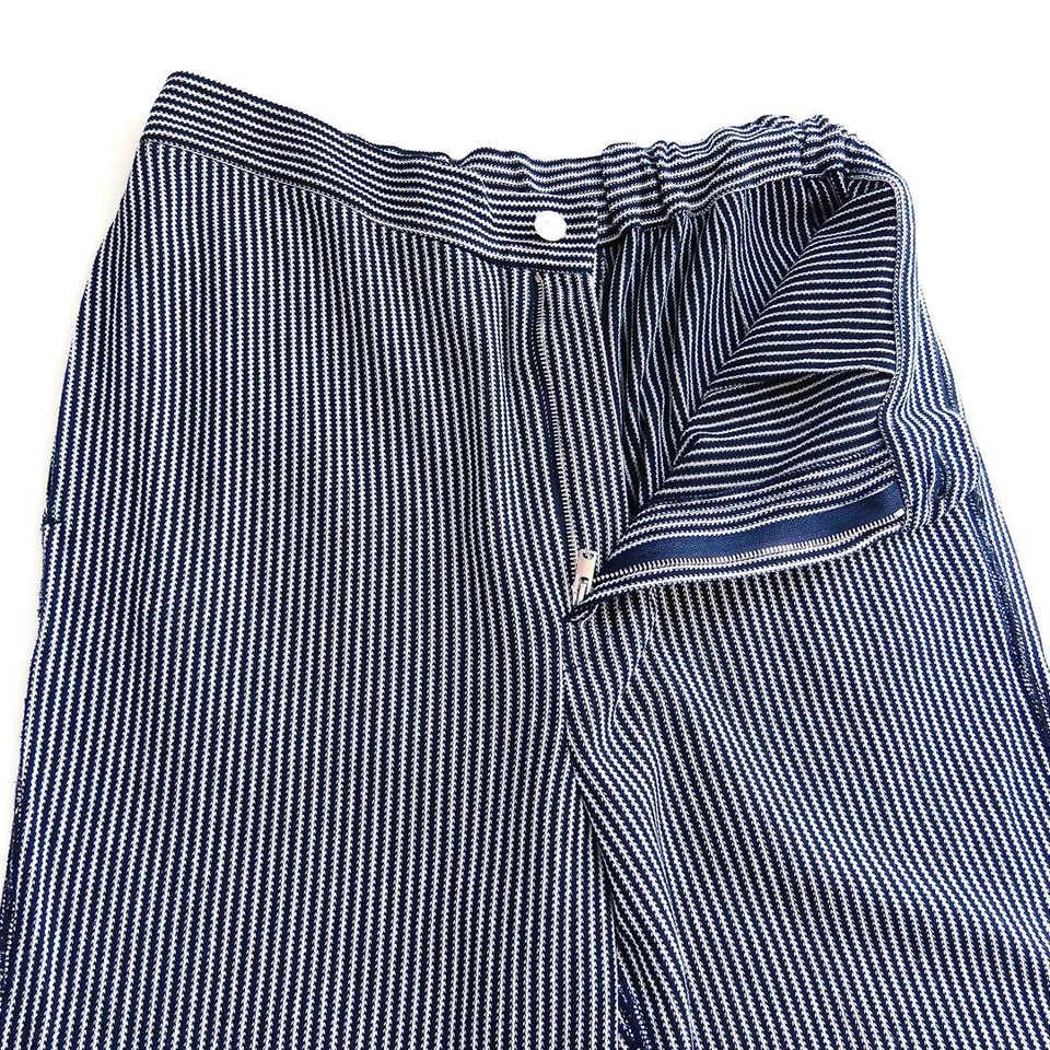 Pantalones Anchos 45R Russell Hickory Rayas Cintura Elástica 3 Usados JAPÓN Foto 4 de 4