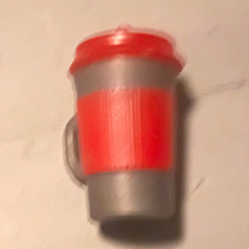 Lot of 4 Doll Drink Accessories Cups  Bottle, Multicolor Plastic Set