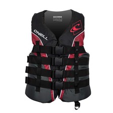 O'Neill Men's Superlite USCG Life Vest,Black/Graphite/RedWhite,M