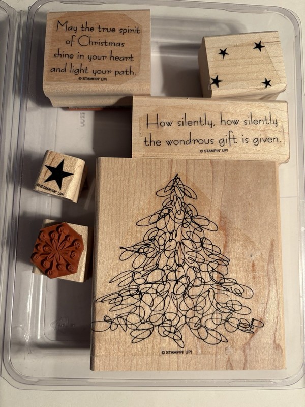 Wondrous Gifts Stampin  Up Set Of 6 2007.  Christmas Themed Brand New