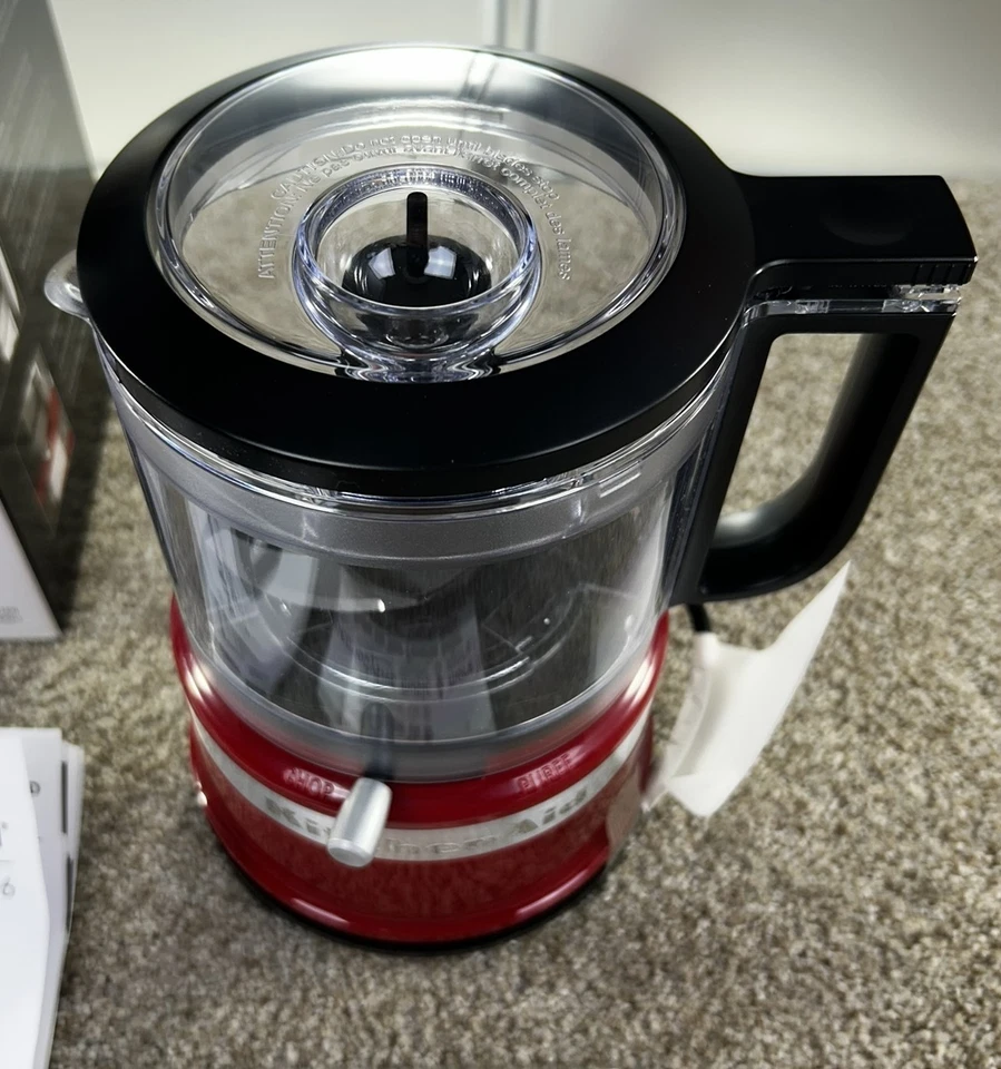 KitchenAid KFC3516ER 3.5 Cup Mini Food Processor Empire Red Open Box To Picture - Image 3 of 4