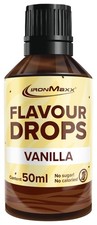 IronMaxx Flavour Drops Vanilla 50ml kalorienfrei zuckerfrei vegane Aromatropfen