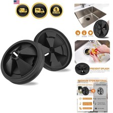 Garbage Disposal Splash Guard, 2 Pack Upgraded EPDM Rubber Drain Insert for I...