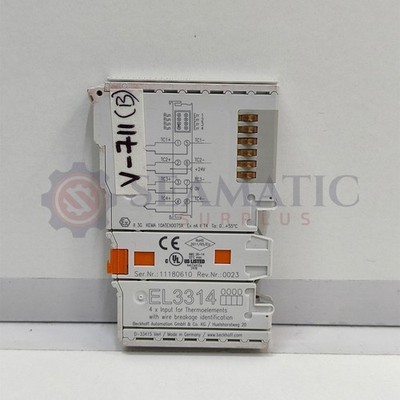 Neue Beckhoff EtherCAT-Klemme EL3314, 4-Kanal Analogeingang, V#711B