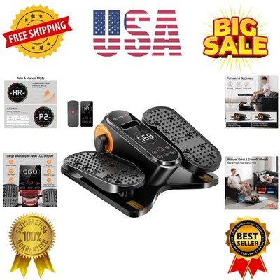 Under Desk Elliptical Machine, Electric Seated Pedal Exerciser, Mini Elliptic...