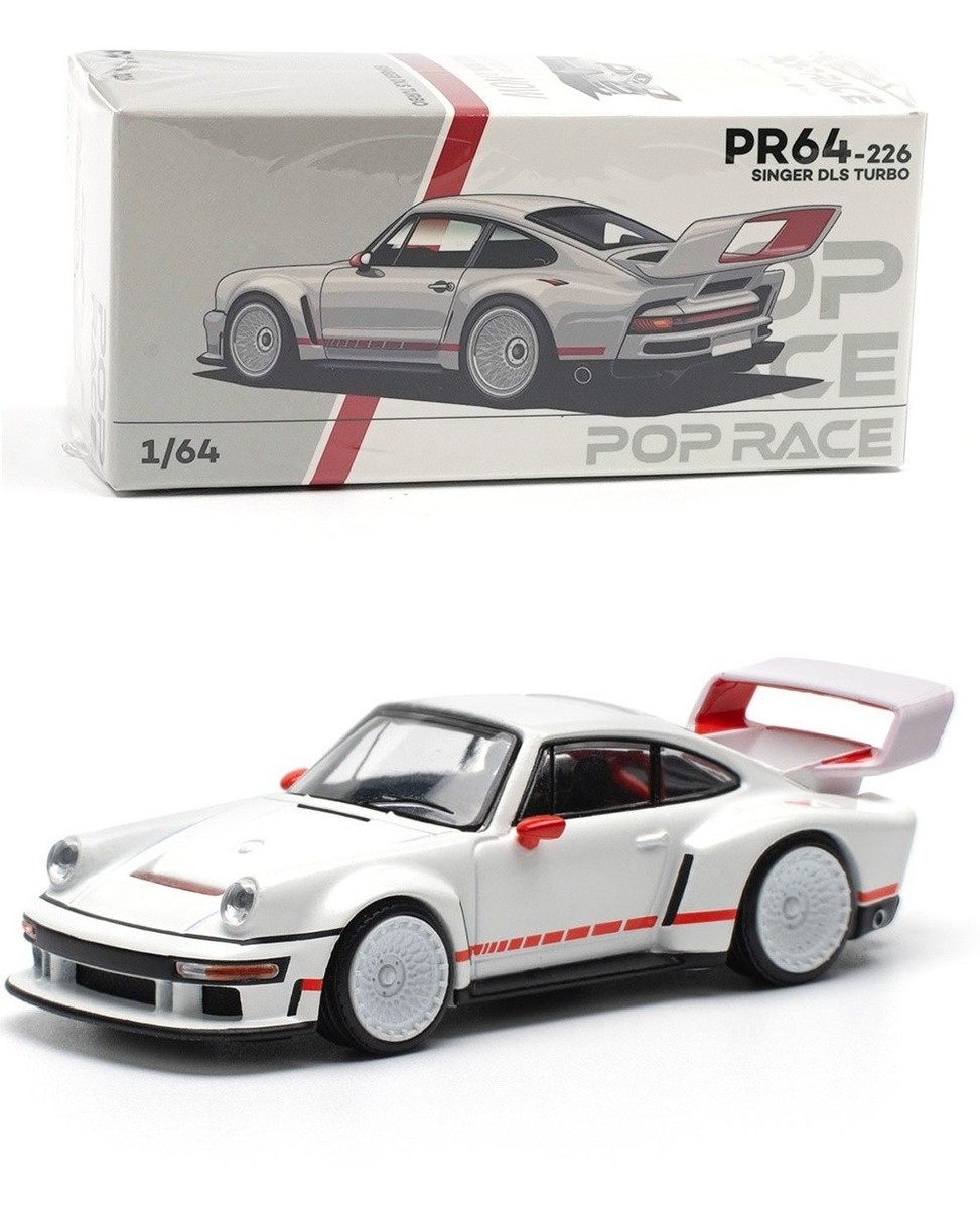 Pop Race Porsche Singer DLS Turbo White 1:64 PR640226 | eBay