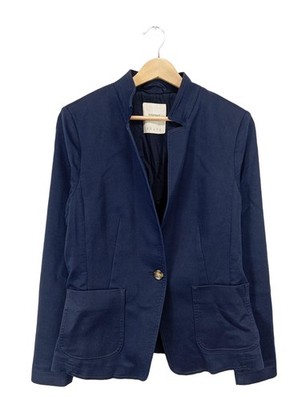 ESPRIT Strickblazer Damen Blazer Gr. DE 38 blau Casual-Look