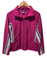 Nike Hot Pink Running Athletic Jacket Full Zip Woman's M Lightweight Athleisure