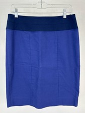 CABI NWT Pencil Skirt Stretch Classic Workwear Size M Blue Women Skirt