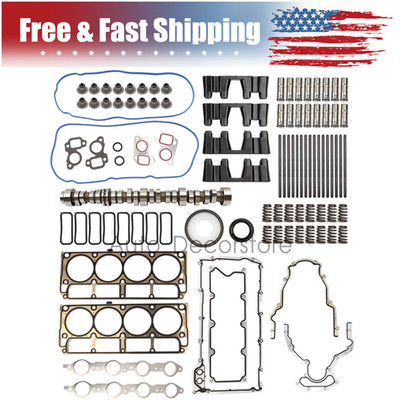 For LS1 4.8 5.3 5.7 6.0 6.2 LS Sloppy Mechanics Stage 2 Cam Lifters Pushrods Kit