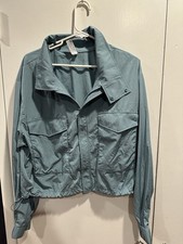 Yogalicious Women's L Teal Jacket windbreaker
