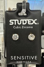 STUDEX Sensitive Gold Plated 5MM Cubic Zirconia