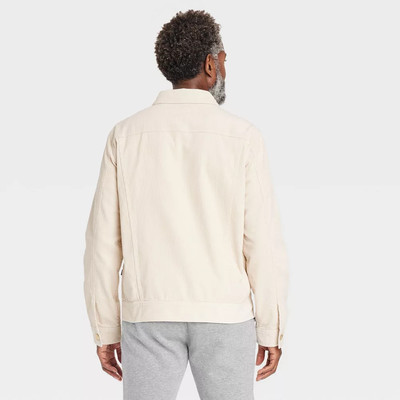 Houston White Adult Unisex Button Up Corduroy Trucker Jacket