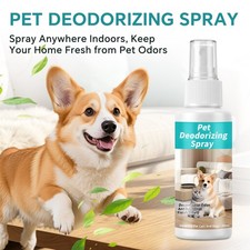 Pet Deodorizing Spray 60ml for Dogs  Cats Indoor Odor Eliminator Antibacterial