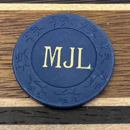 Jeton de casino vintage non identifié roulette poker gaming MJL - Photo 1/2