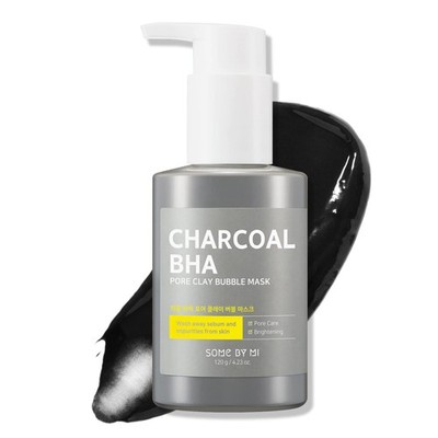 SOME BY MI Charcoal BHA Pore Clay Bubble 4.23 Ounce (Pack of 1), 