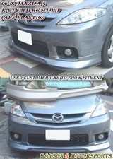 Fits 06-07 Mazda 5 K-style Front Bumper Lip Abs