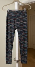 LuLaRoe Leggings Artsy Black Aztec Bohemian Gypsy Women's One Size