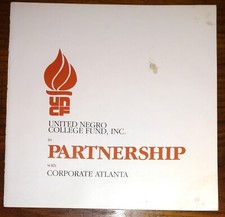 1982 United Negro College Fund Booklet ~ Andrew Young & Black Business Leaders