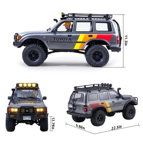 FMS 1/10 FCX10 RC Crawler Land Cruiser LC80 Toyota Licensed 4WD RC Rock Truck - Picture 2 of 6