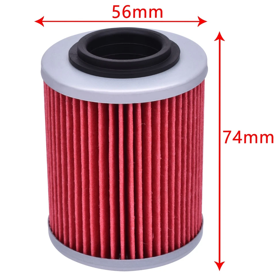 6Pcs Oil Filter for Can-Am Renegade Bombardier Outlander MAX 800 Aprilia ETV1000 - Image 2 of 4