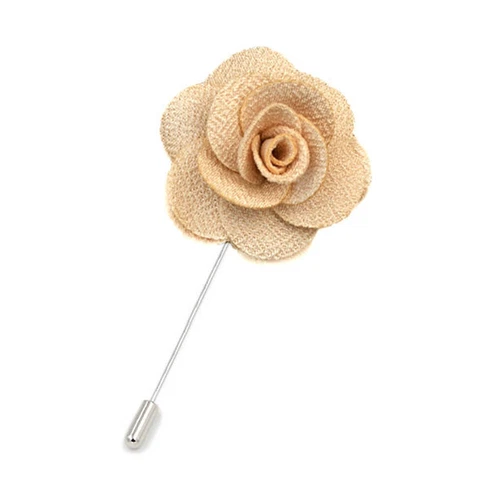 Mens Rose Brooch Flower Brooch Boutonniere Suit Lapel Wedding Pin Tassel Chain - Picture 63 of 95
