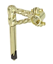 OG LOWRIDER BICYCLE DOUBLE TWISTED LOWRIDER STEM 21.1MM GOLD