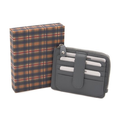 Portafoglio piccolo vera pelle portamonete portatessere documenti