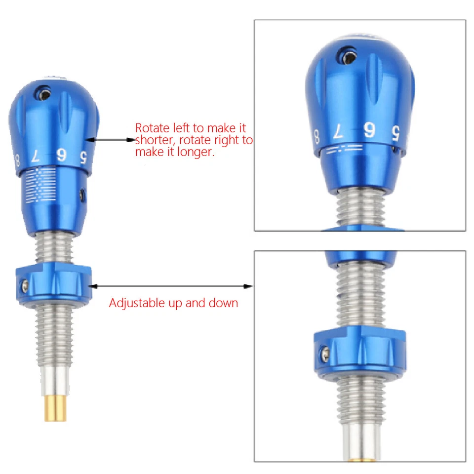 Archery Cushion Plunger Rest Screw Adjustable Side Pad Recurve Bow Shoot Hunting - Image 3 of 4