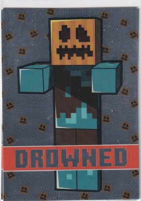 Panini Minecraft Time To Mine Trading Cards Card No. 42 Drowned