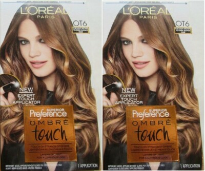 2 L'OREAL PREFERENCE OMBRE TOUCH OT6 LIGHT BROWN - DARK BLONDE FREE SHIPPING USA