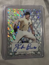 2022 LEAF METAL PERFECT GAME NATIONAL SHOWCASE JACKSON BRASSEUX 1/1 AUTO