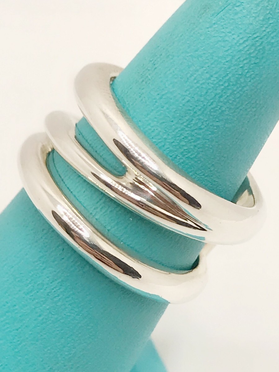 『Tiff RING SILVER925』 Tiffany & Co. Zig Zag Band Ring 925 Sterling Silver