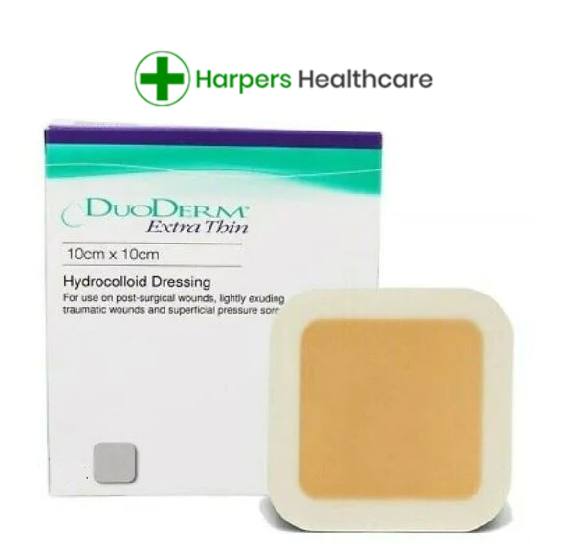 Duoderm Extra Thin 10cm x 10cm Hydrocolloid Dressings - X5 SINGLE DRESSINGS